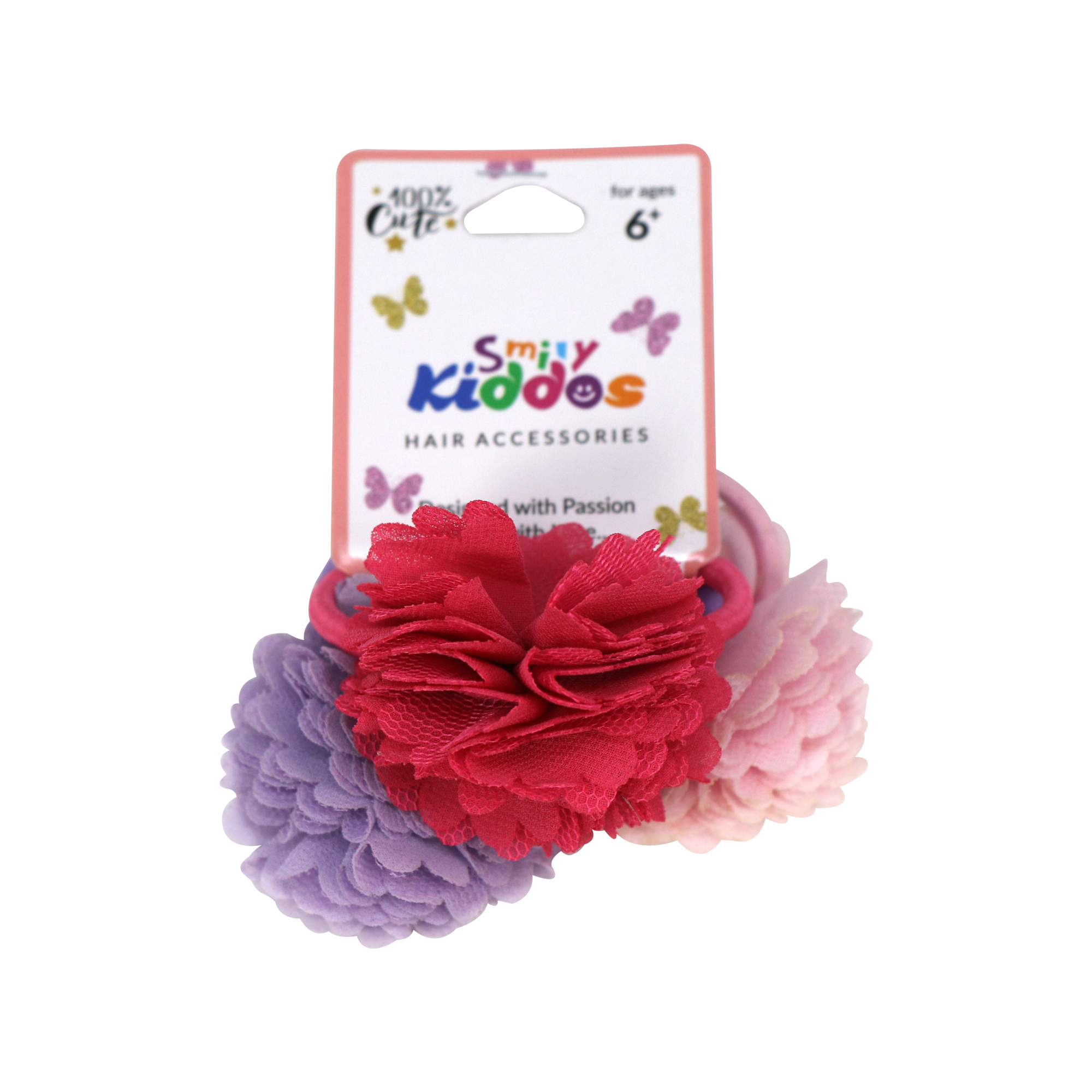 Smily Kiddos Multicolor Floral Hair Tie Set