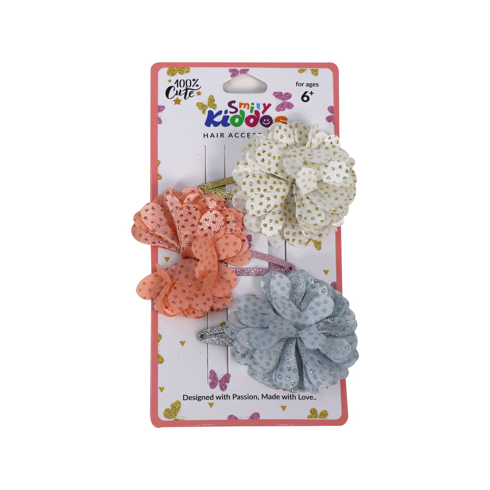 Smily Kiddos Fancy Floral Hair Clip Set