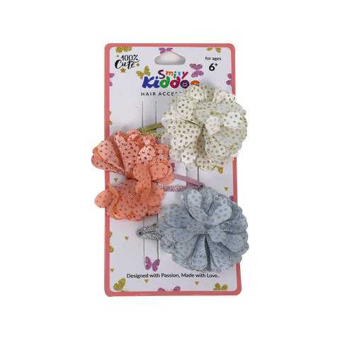 Image of Smily Kiddos Fancy Floral Hair Clip Set