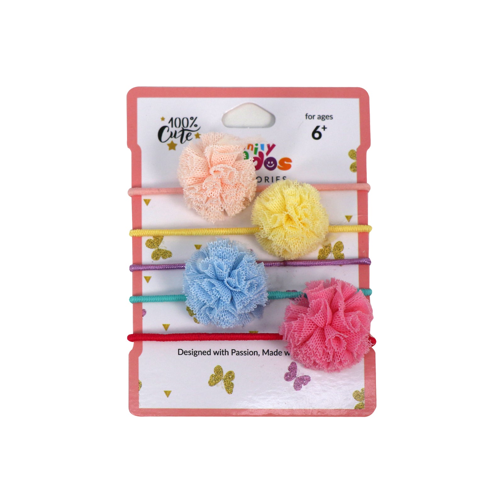 Smily Kiddos Multicolor Fancy Hair Tie Set