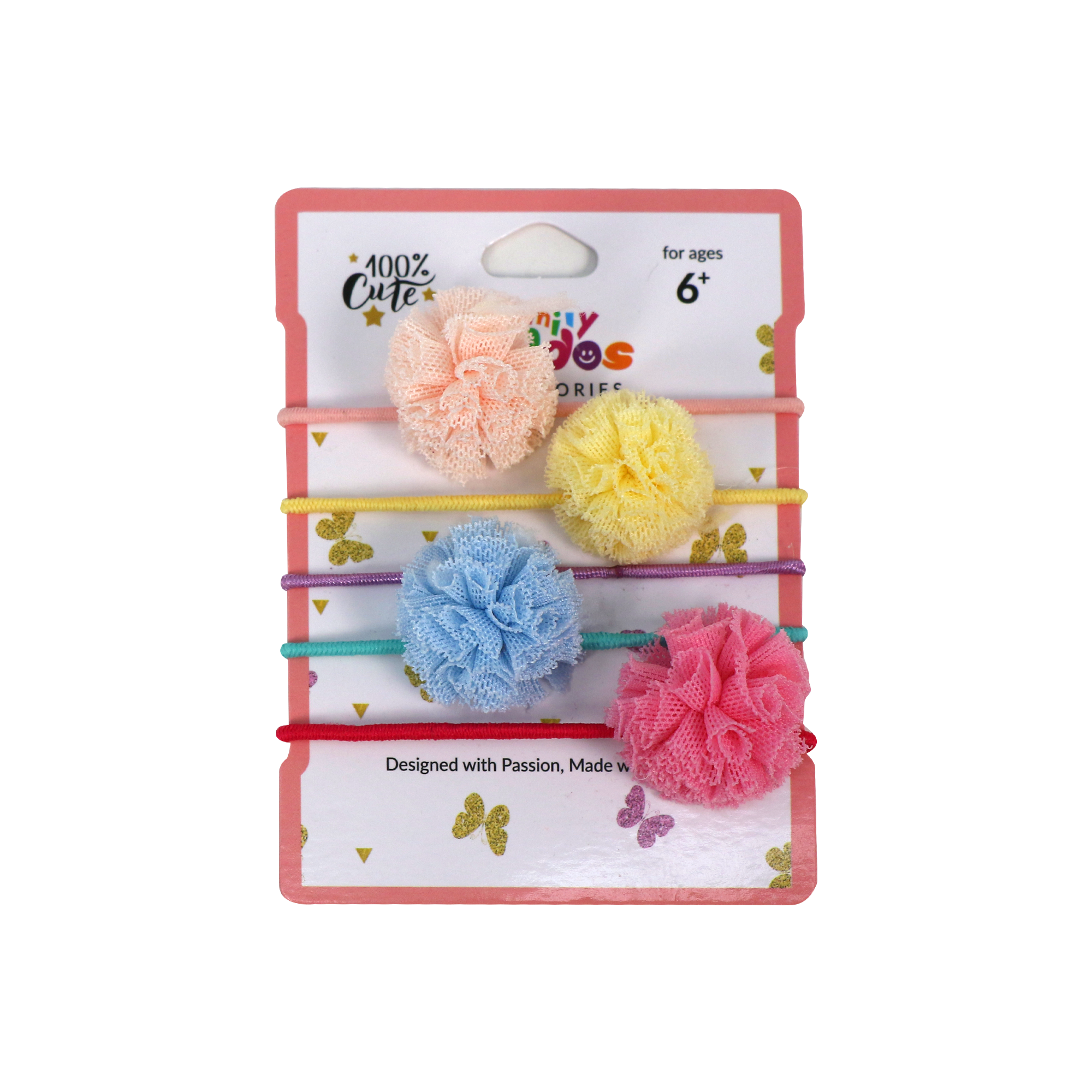 Smily Kiddos Multicolor Fancy Hair Tie Set