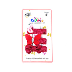 Smily Kiddos Raspberry Hair Clip Set