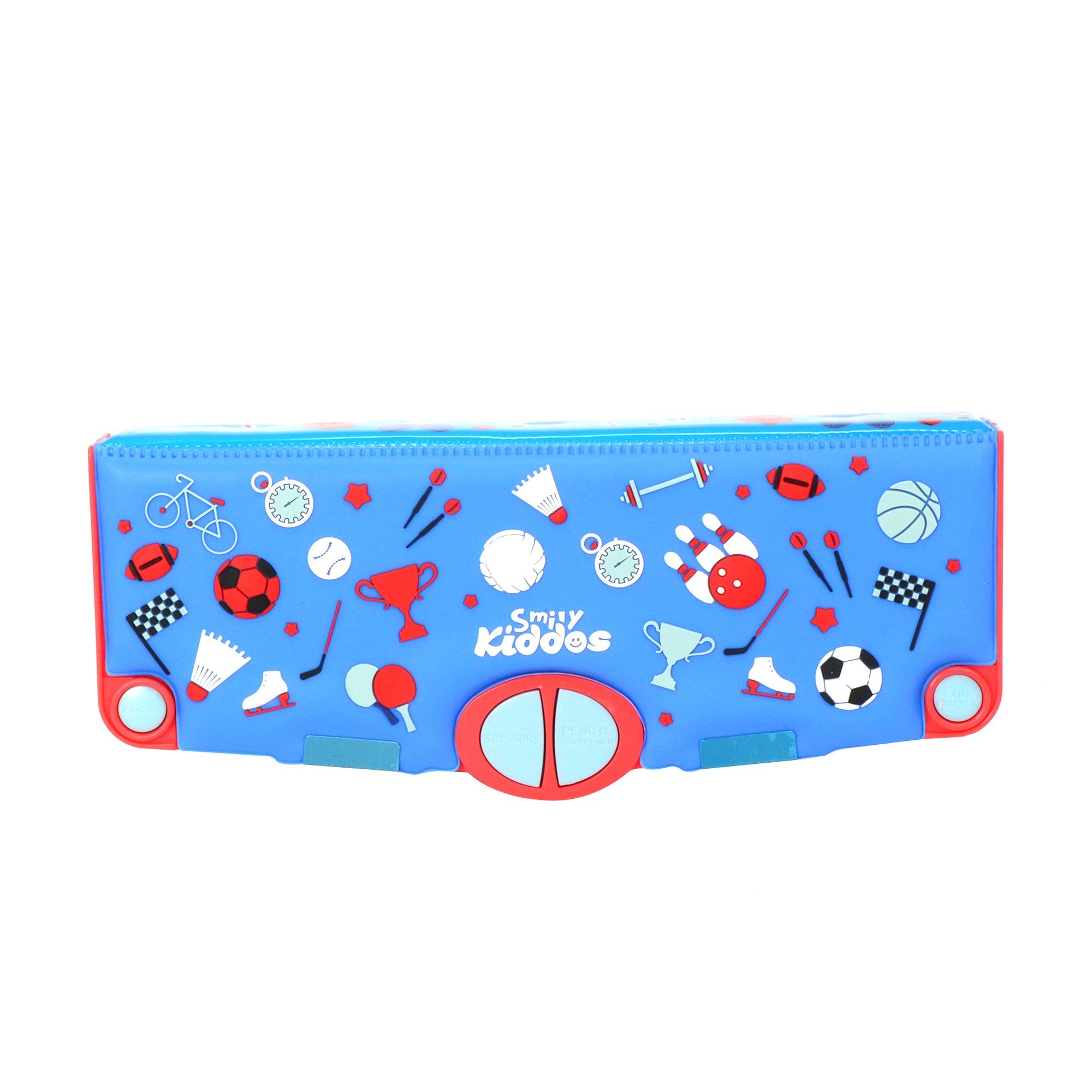 Smily Pop Out Pencil Box-Sports Theme