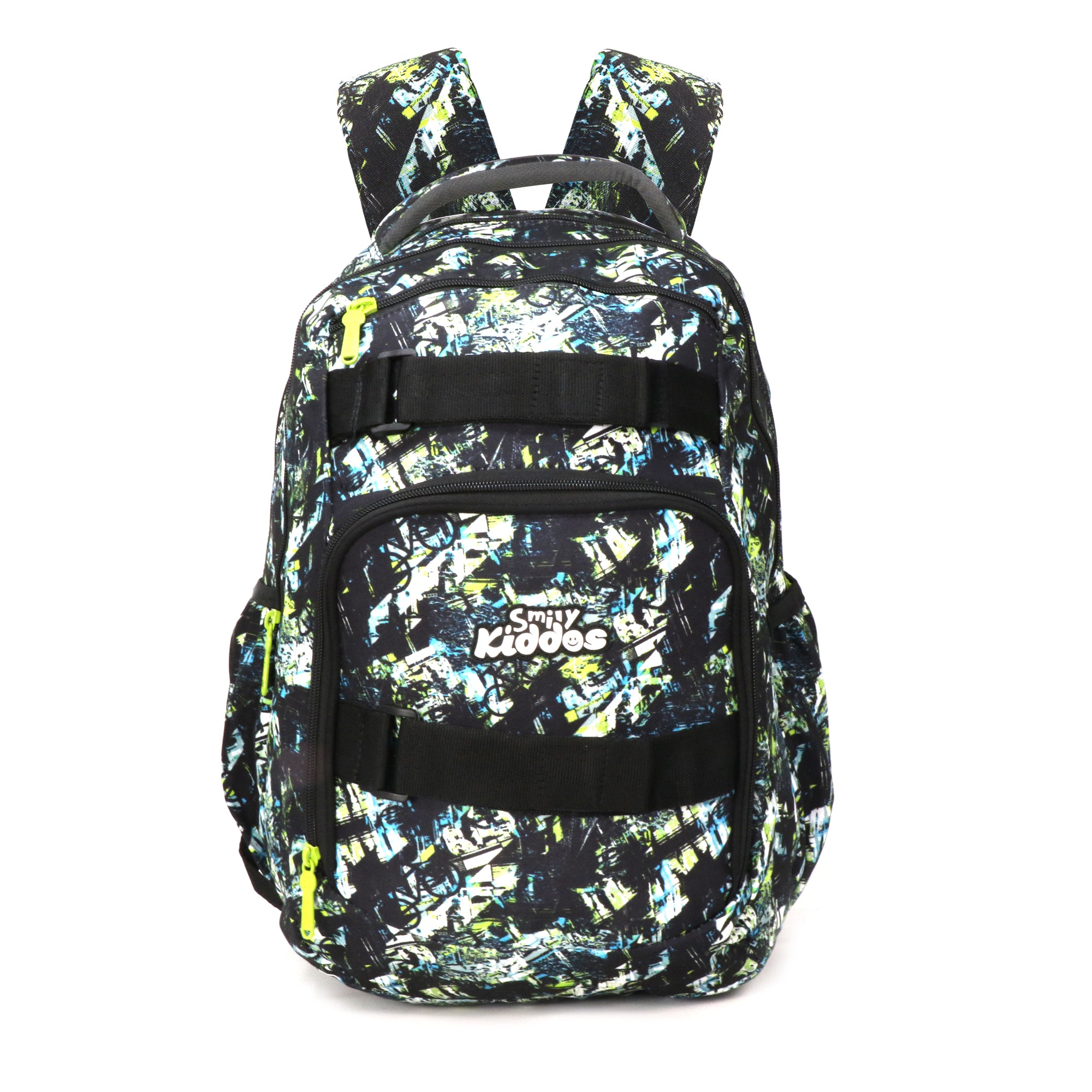 Teen backpack Black & Green front