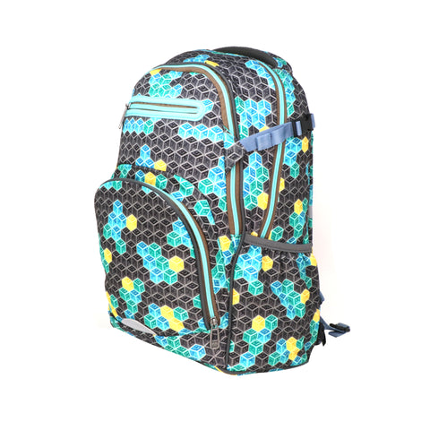 Image of Smily Kiddos Teen backpack Black & Future Green