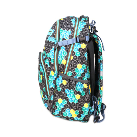 Image of Smily Kiddos Teen backpack Black & Future Green