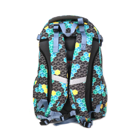 Image of Smily Kiddos Teen backpack Black & Future Green