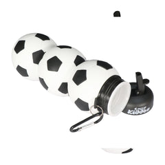 Smily Kiddos Silicone Football Water Bottle Black & White