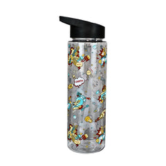 Smily kiddos Sipper Bottle 750 ml - Space Theme | Black