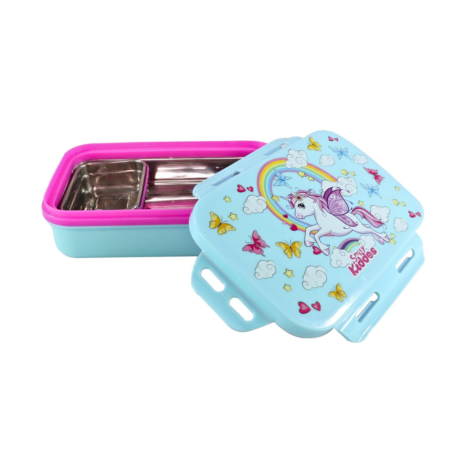 Smily Kiddos Small Brunch Stainless Steel Lunch Box - Unicorn Theme