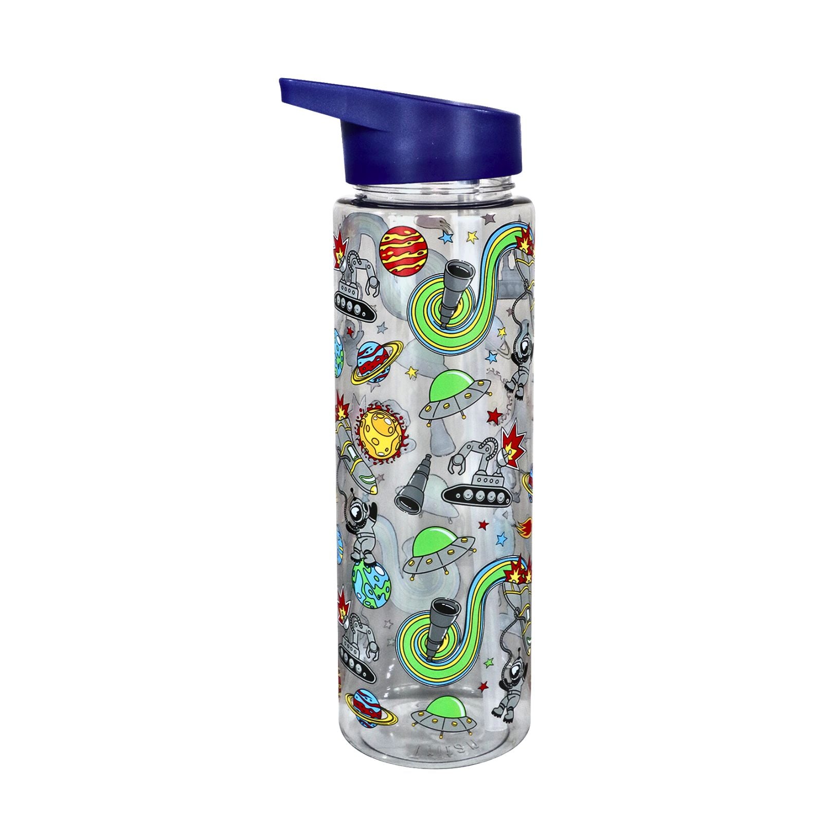 Smily kiddos Sipper Bottle 750 ml - Space Theme | Blue