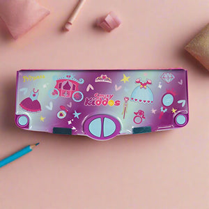 Smily Kiddos Pop Out Pencil Box | Multi Functional Pencil Box for Kids | Pop Out Pencil Box | Best Return Gifts to Kids | Stationery for Children (Princess Purple)