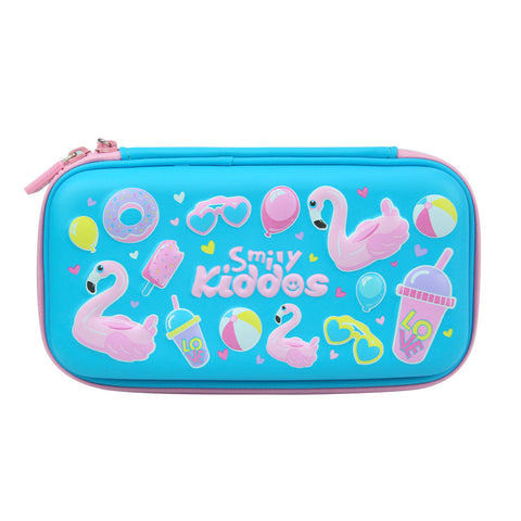 Image of Smily Small Pencil Case Light Blue