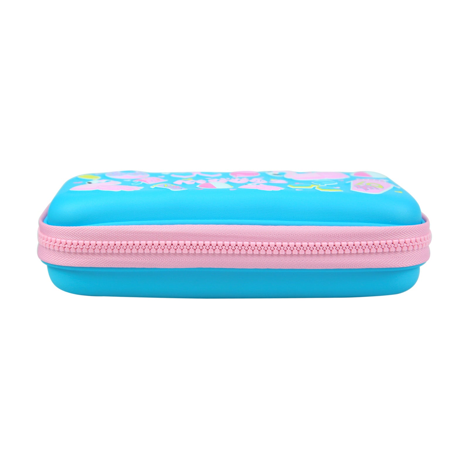 Smily Small Pencil Case Light Blue