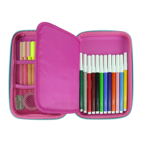 Image of Smily Single Compartment Pencil Case Pink