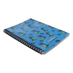 Smily Kiddos  A5 Lined Notebook Dino Theme Blue