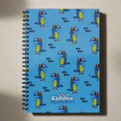 Smily Kiddos  A5 Lined Notebook Dino Theme Blue