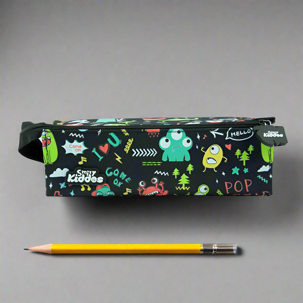 Smily Kiddos Tray Pencil Case Black