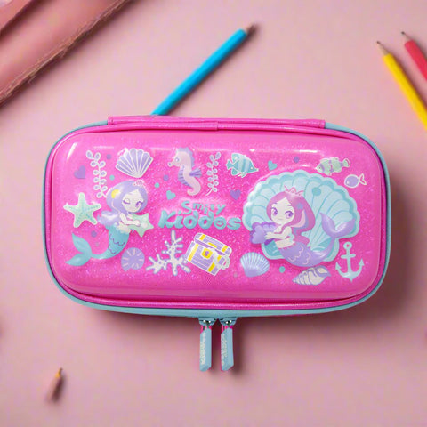 Image of Smily Kiddos Fancy Mermaid Small Pencil Case Pink