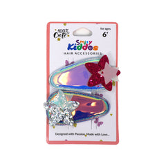 Smily Kiddos Glittery Star Hair Clip Set - 2