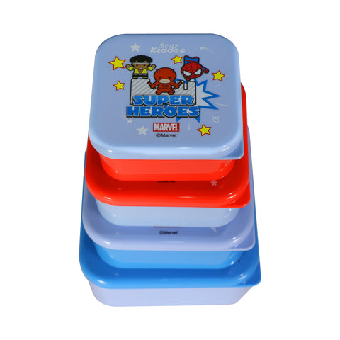 Image of Marvel Avengers 4 in 1 Multi Purpose Container Set Lunch Box