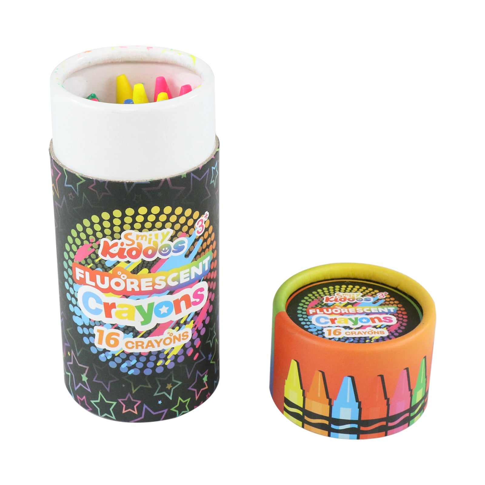 Smily Kiddos (Pack of 2) Glitter crayon and Neon Crayon