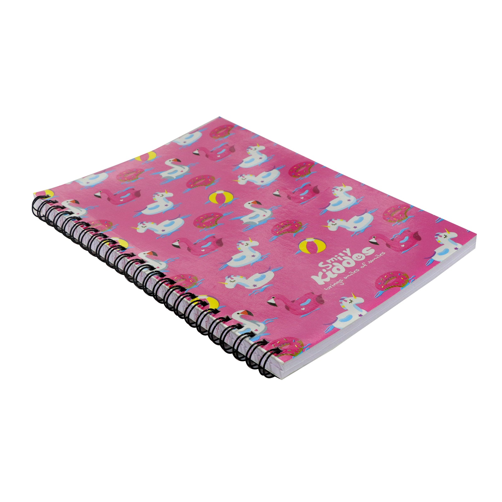 Smily Kiddos A5 Lined Notebook Swan Theme Pink