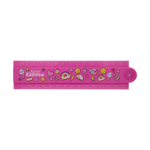 Image of Smily Fold Up Ruler Pink