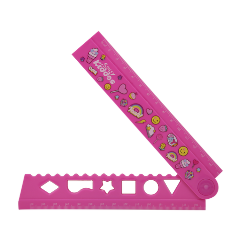 Image of Smily Fold Up Ruler Pink