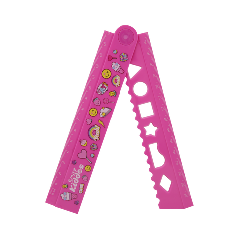 Image of Smily Fold Up Ruler Pink