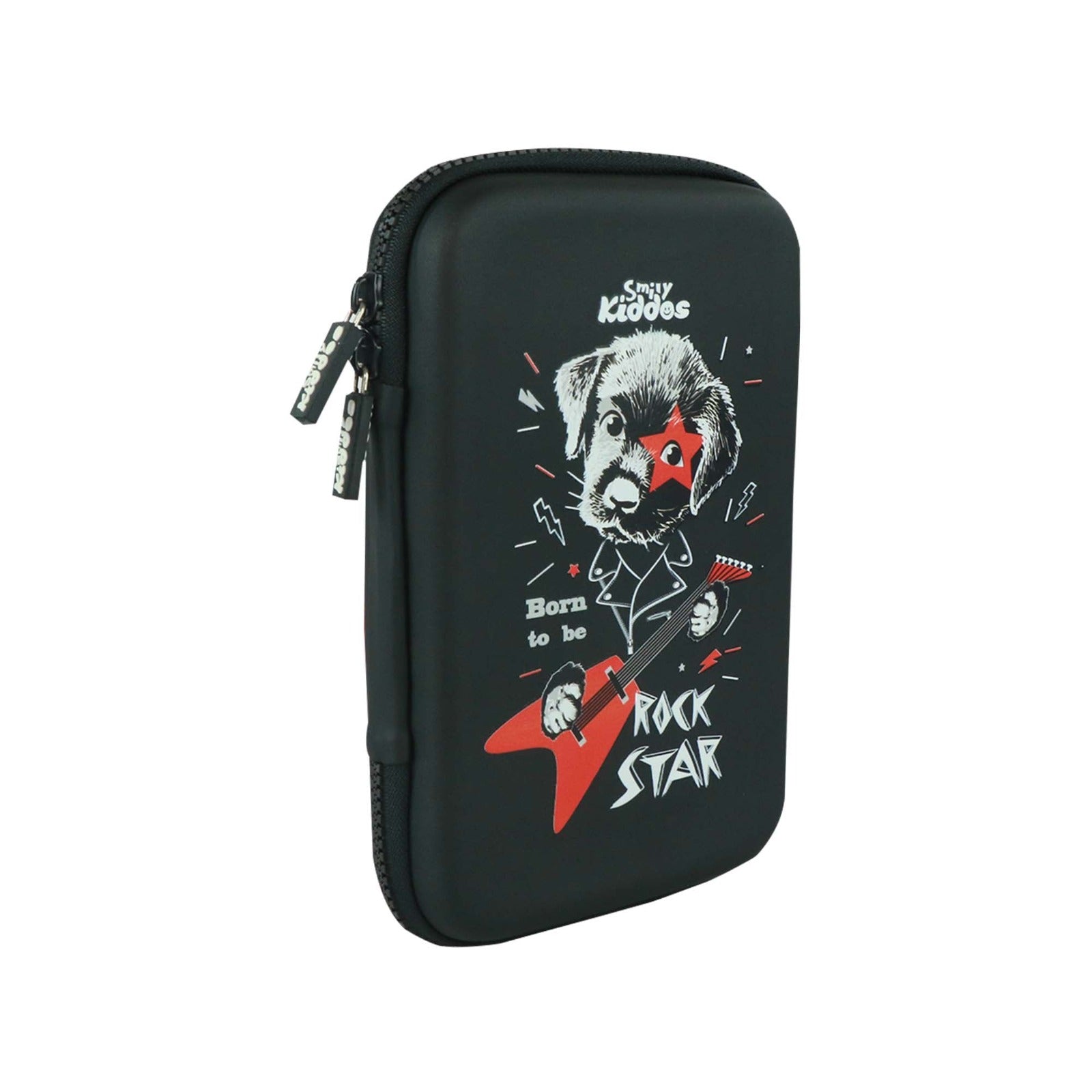 Smily kiddos Single Compartment Rockstar Puppy - Black