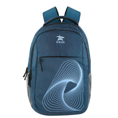 SIRIUS Laptop  LTP 06 Backpack Spiral print  BLUE  & Black