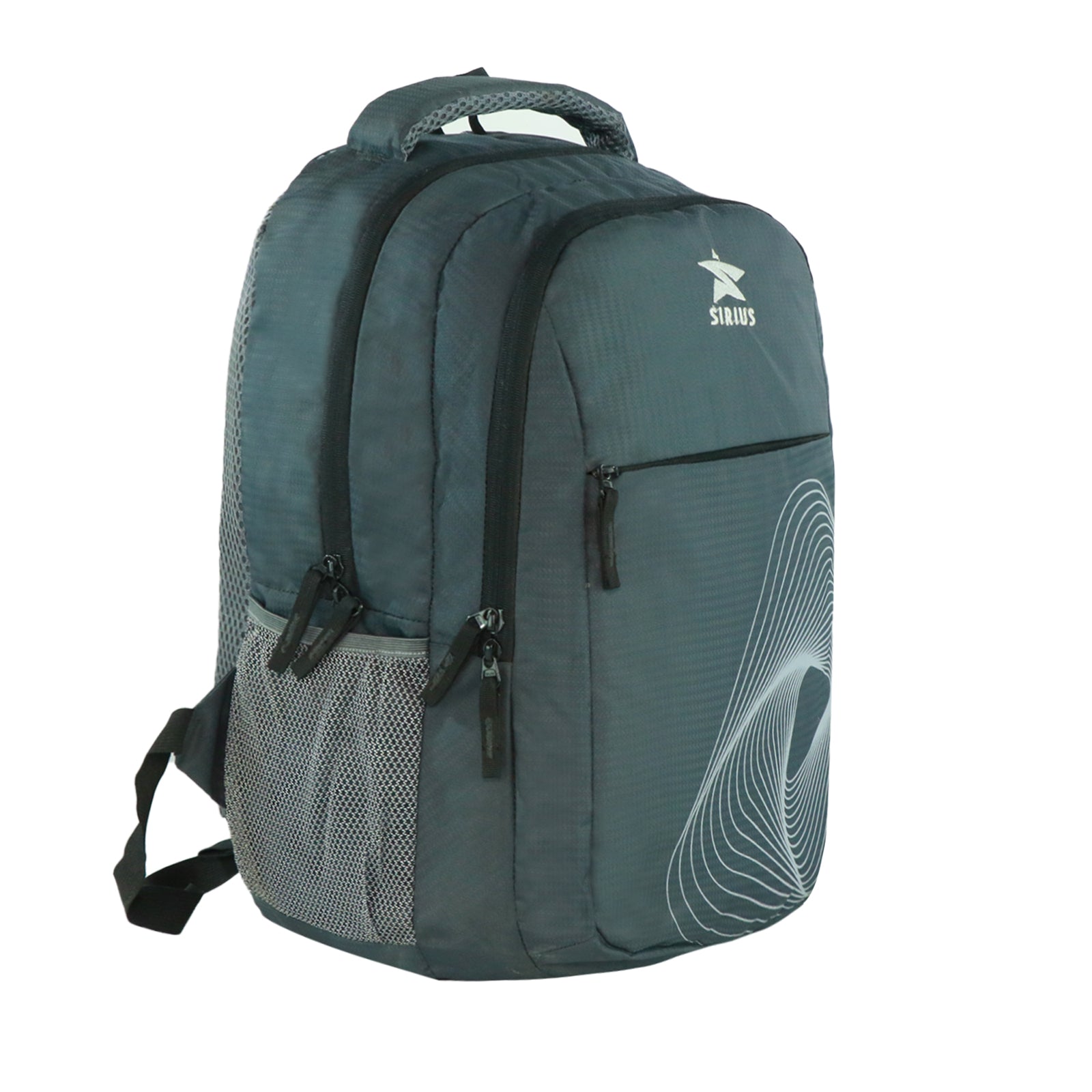 SIRIUS Laptop  LTP 06 Backpack Spiral print  GREY