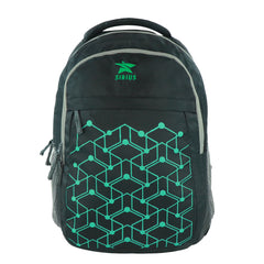 SIRIUS Laptop LTP 03 Backpack  geometric print GREEN & Black