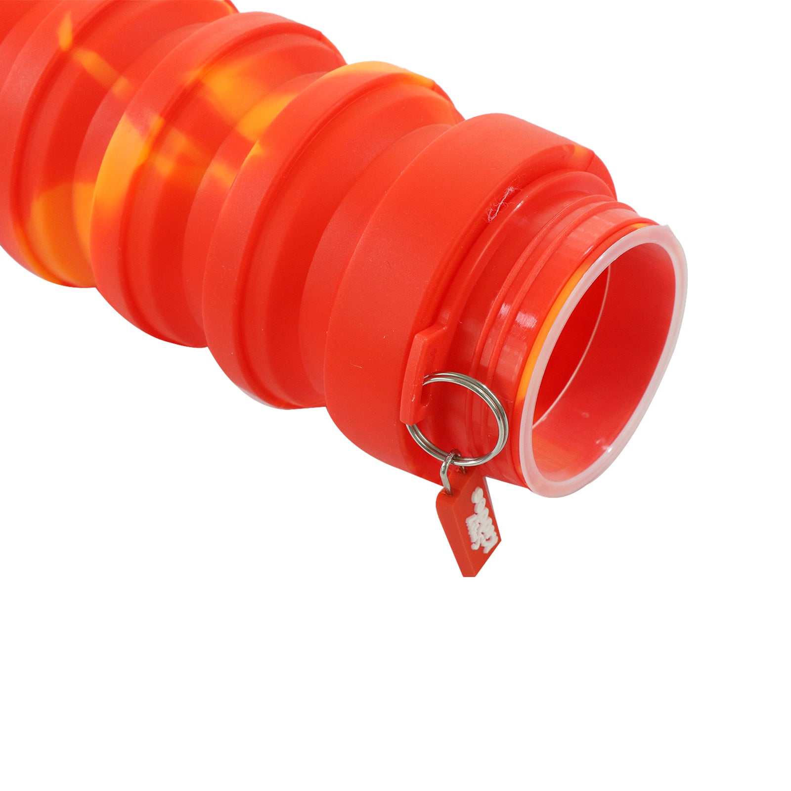 Smily Kiddos Silicone Expandable & Foldable Water Bottle- Red