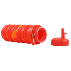 Smily Kiddos Silicone Expandable & Foldable Water Bottle- Red