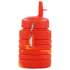 Smily Kiddos Silicone Expandable & Foldable Water Bottle- Red