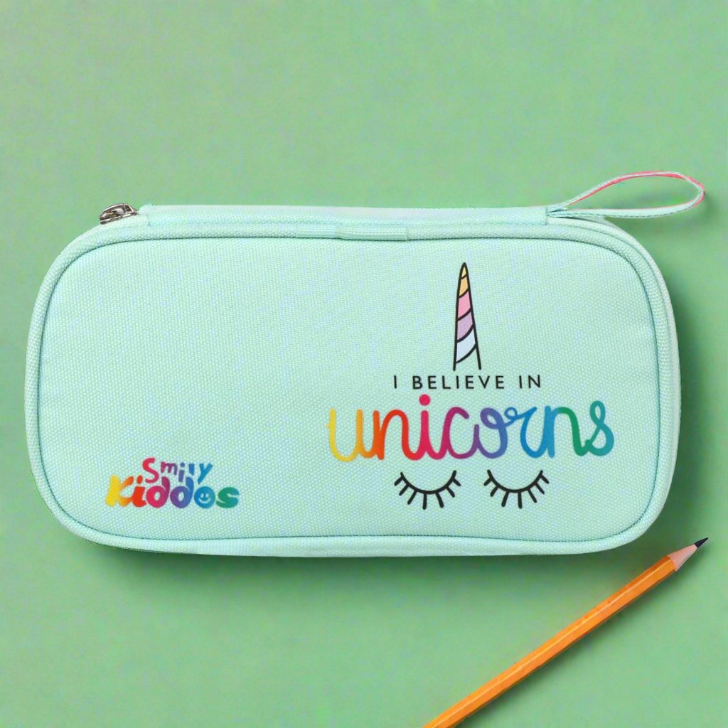 Smily Kiddos Zipper Pencil Pouch Unicorn Sea - Green