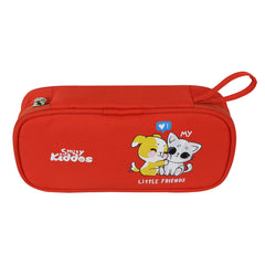 Smily Kiddos Zipper Pencil Pouch Kitty - Red