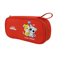 Smily Kiddos Zipper Pencil Pouch Kitty - Red