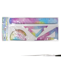 Smily Kiddos  30 cm Rulers Set rainbow- 4pcs