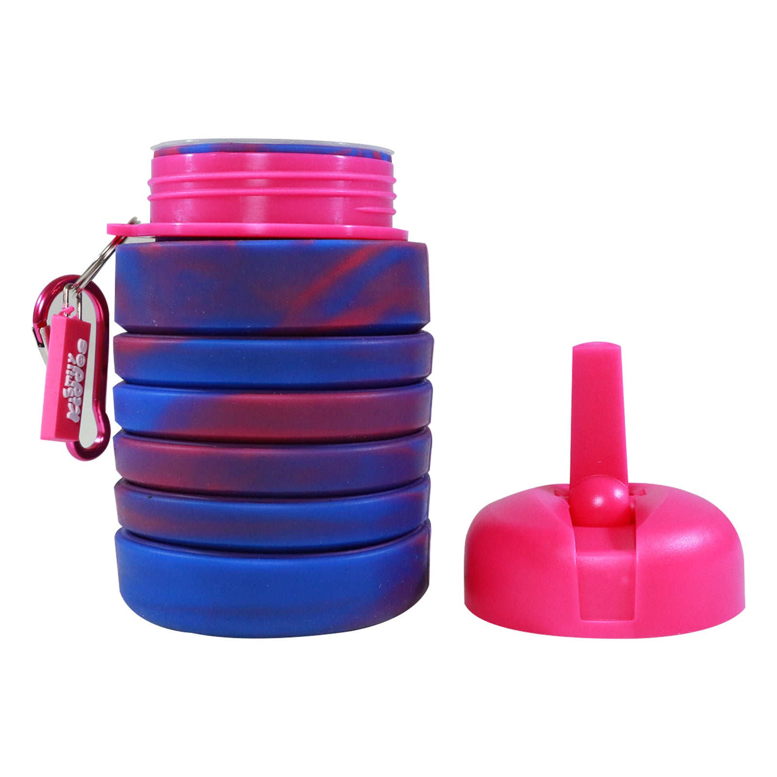 Smily kiddos silicone Pink and Blue Water Bottle