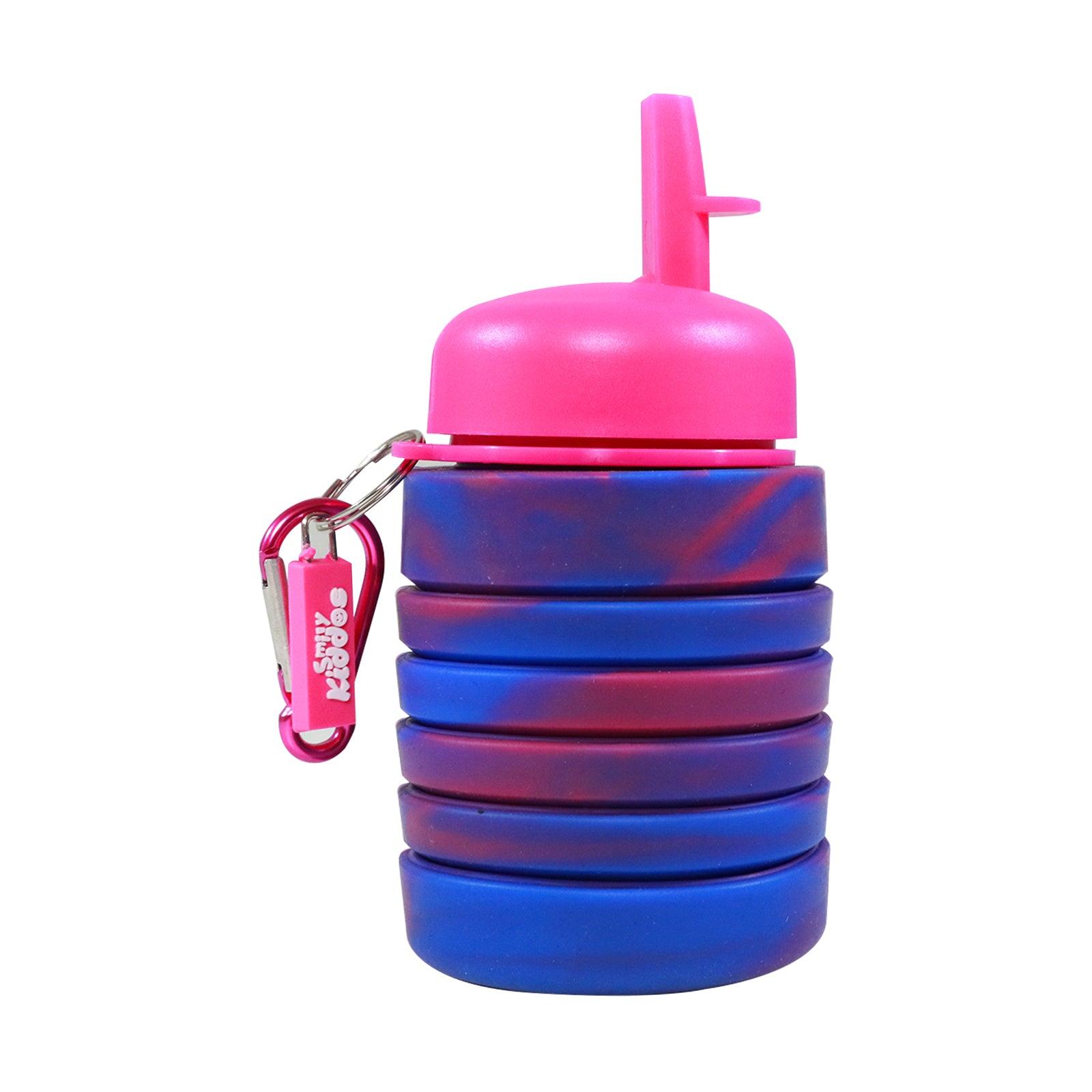 Smily kiddos silicone Pink and Blue Water Bottle