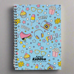 Smily Kiddos A5 Lined Notebook Fun Theme Light Blue