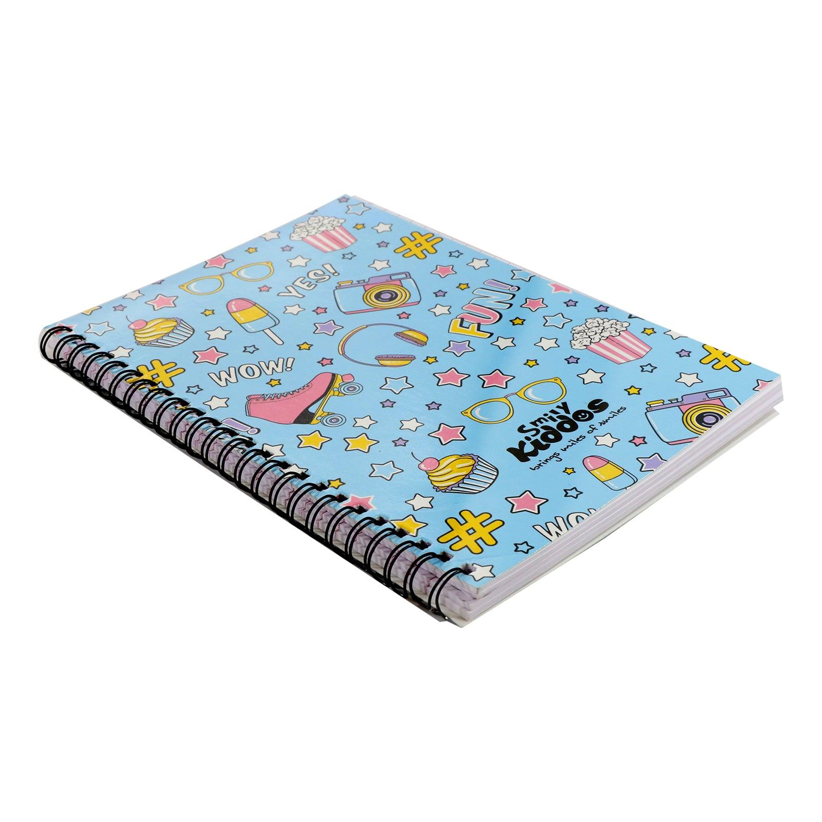 Smily Kiddos A5 Lined Notebook Fun Theme Light Blue