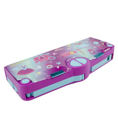 Image of Smily Kiddos Pop Out Pencil Box | Multi Functional Pencil Box for Kids | Pop Out Pencil Box | Best Return Gifts to Kids | Stationery for Children (Princess Purple)