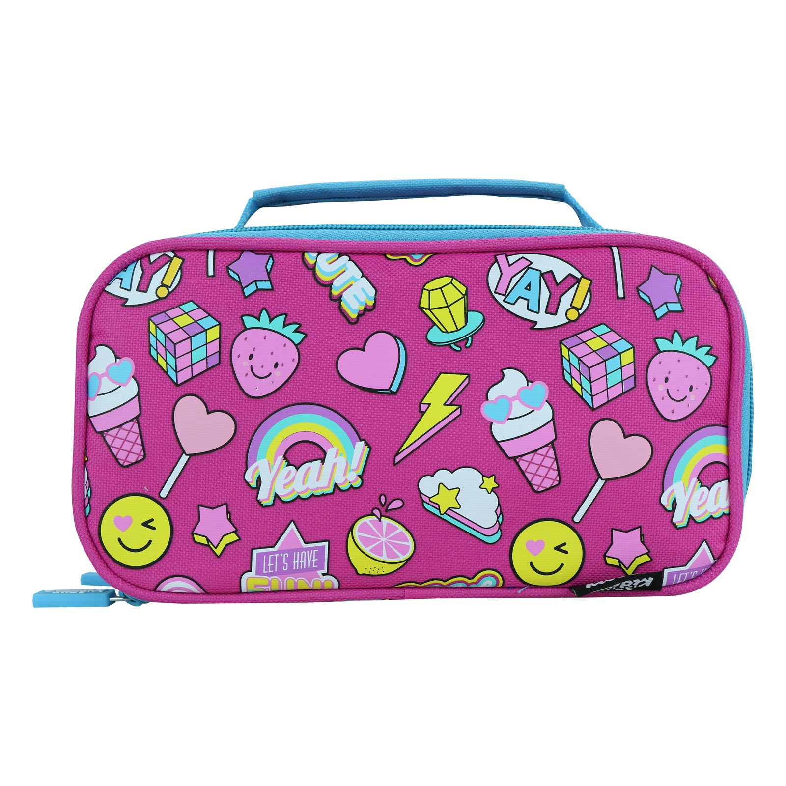 Smily Kiddos Multipurpose Pencil Case Fun Theme Pink