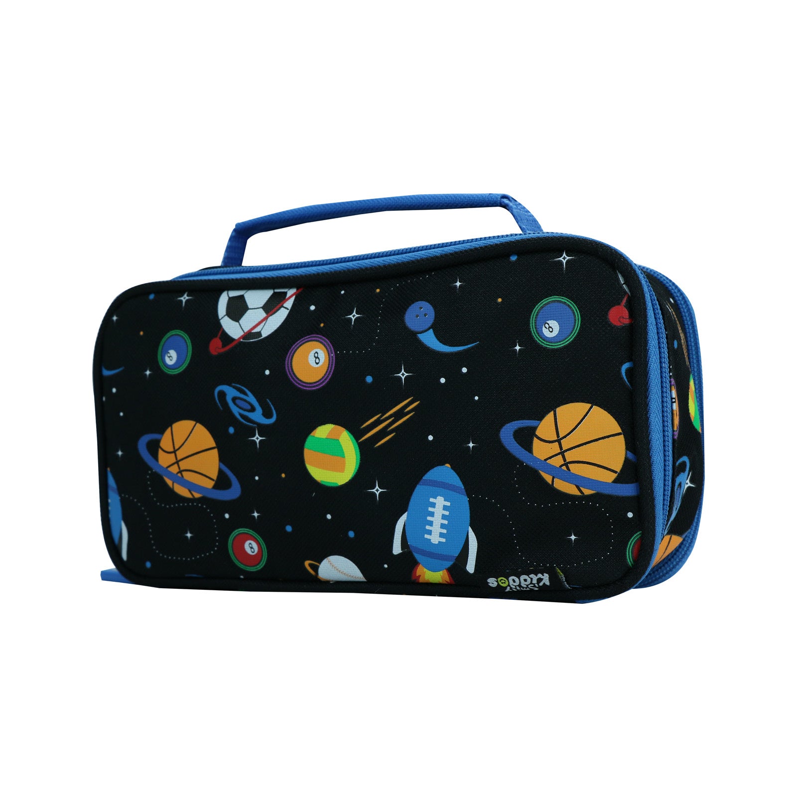 Smily Kiddos Multipurpose Pencil Case Space Theme Black