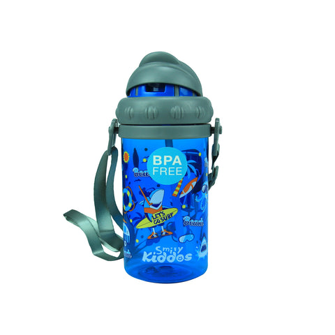 Image of Smily Sipper Water Bottle Blue