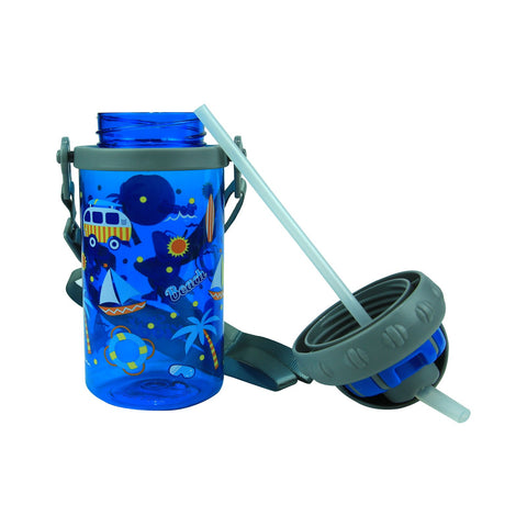 Image of Smily Sipper Water Bottle Blue